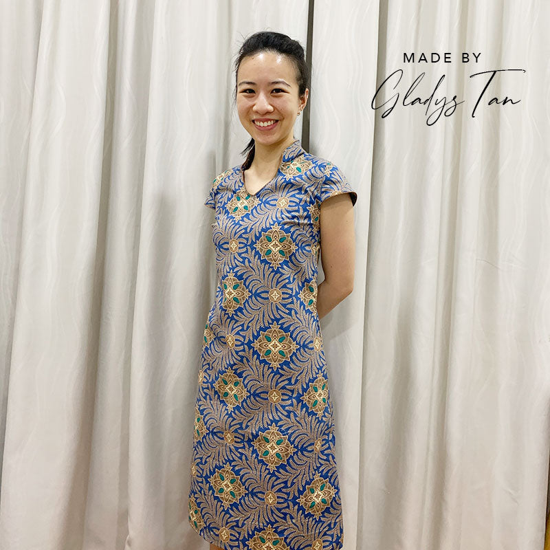 KAI dress - An Open Mandarin Collar Dress – Porcupine Patterns