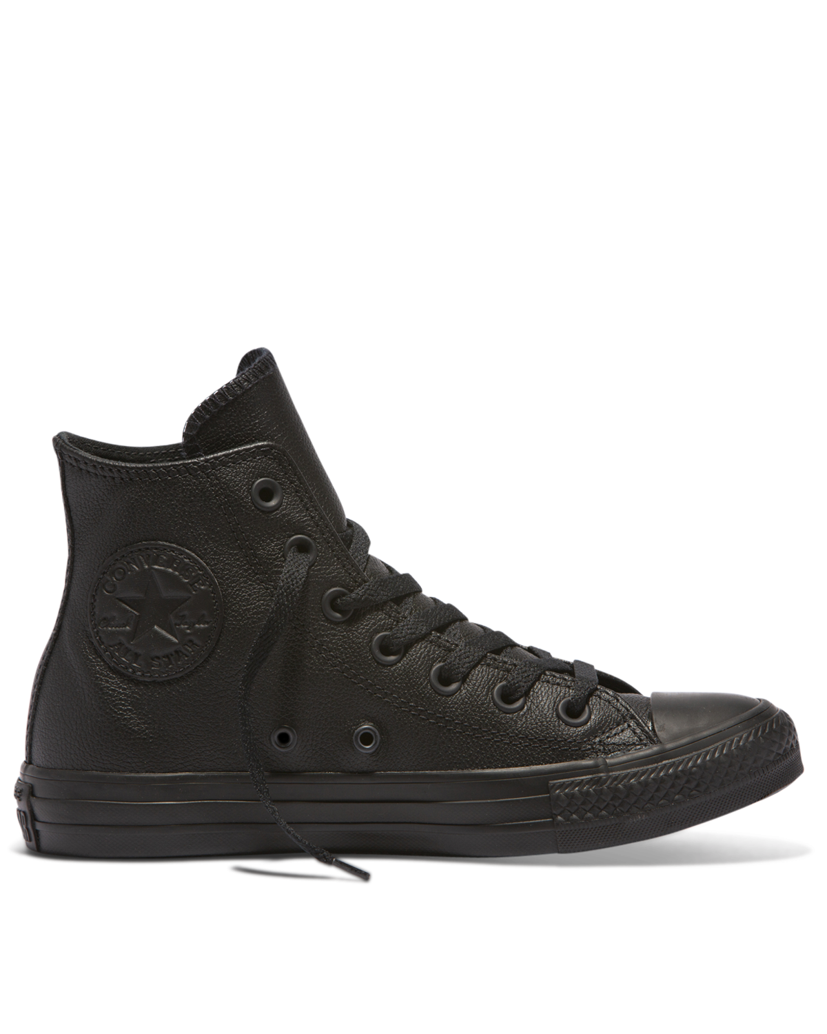Converse Chuck Taylor Leather High Top - Black Mono – soulclothing.co.nz