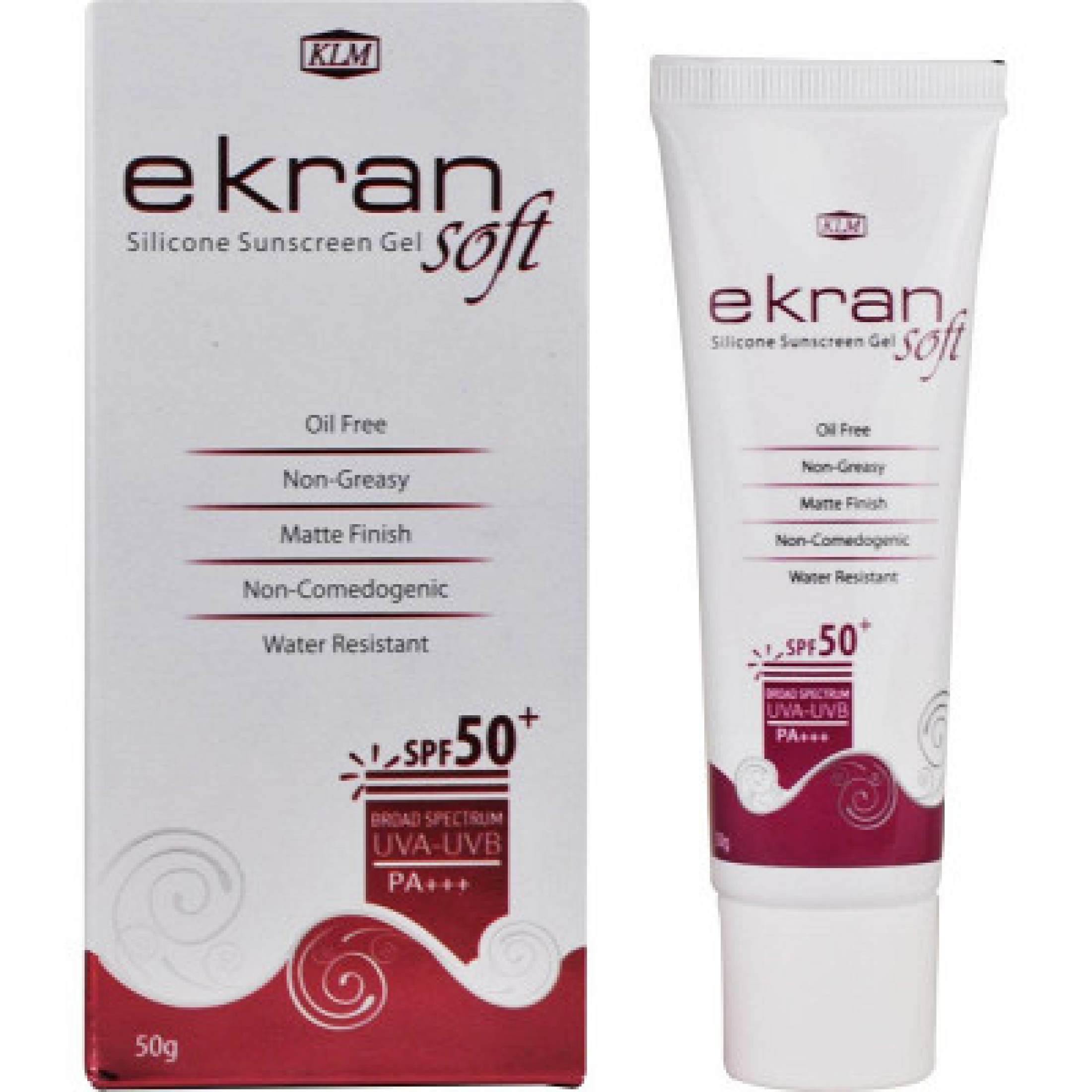 Ekran Soft Sunscreen Gel Soft Spf 50 Pa Water Resistant Non Greasy Oil Free Sunscreen Best Spf Sunscreen 50 G Durbarmart