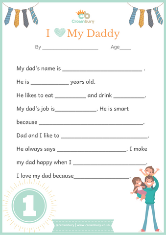 father's day, all about my daddy, DIY father's day