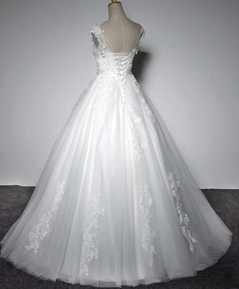Lovely White Tulle Straps Layers Formal Dress Party Dress, White