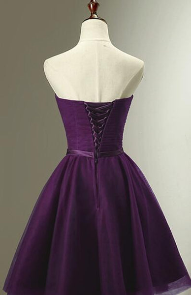 dark purple short dress