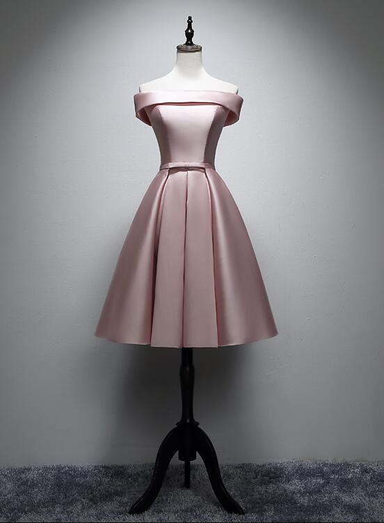 Pink Short Simple Party Dress 2020, Pink Prom Dress 2020 – BeMyBridesmaid