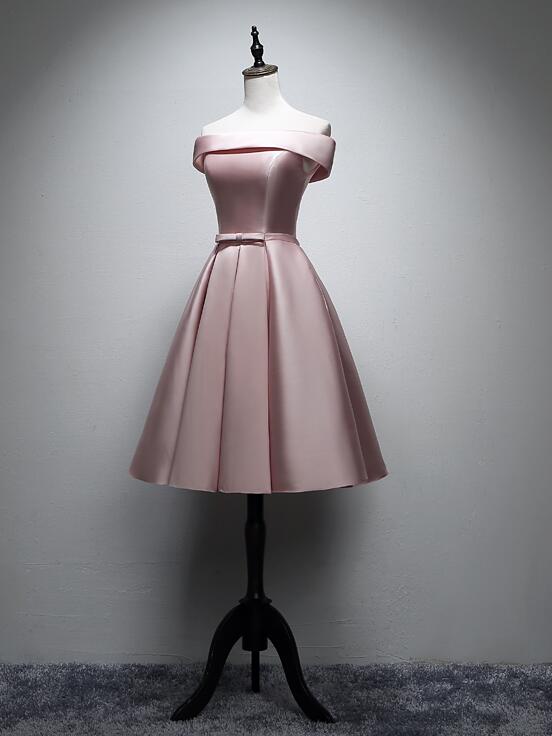 Pink Short Simple Party Dress 2020, Pink Prom Dress 2020 – BeMyBridesmaid