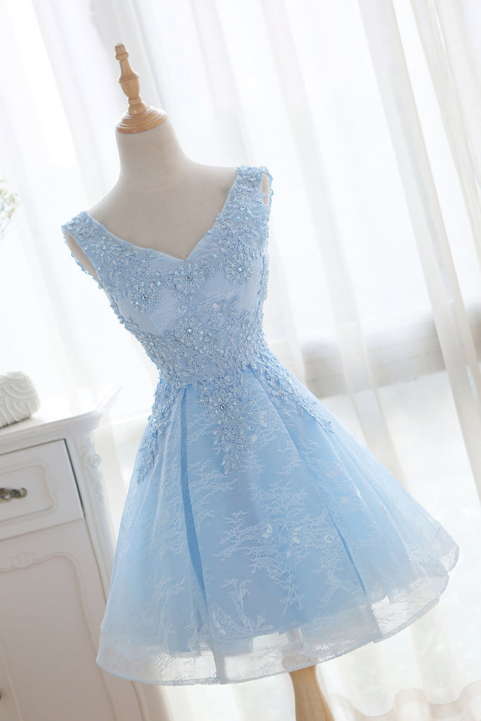 light blue fancy dress