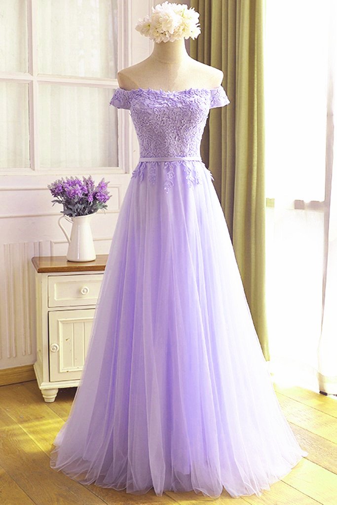 light purple wedding dress