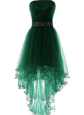 Lovely Green Short Tulle Off Shoulder Party Dress, Green Homecoming Dress  Formal Dress