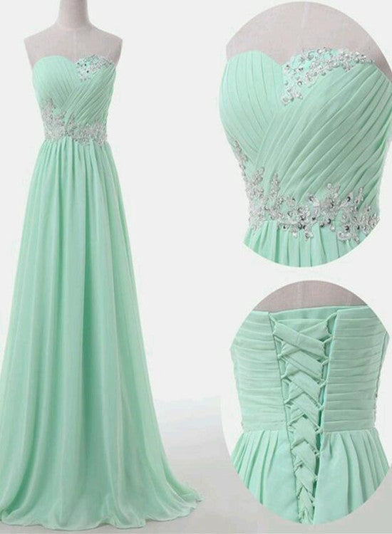 Nieuw Mint Green Simple Prom Dresses 2018, Formal Dresses, Party Gowns JC-61