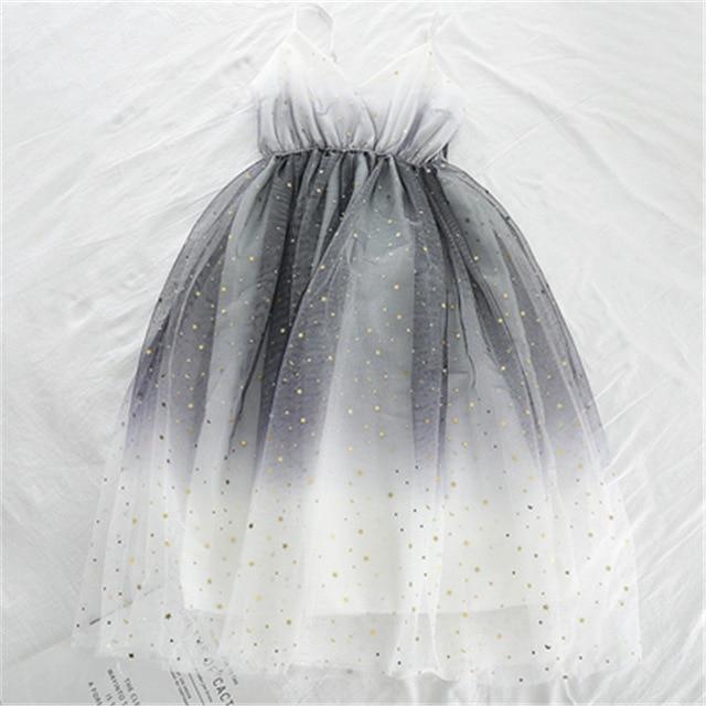 Lovely Tulle Gradient Cute Straps Women Dress, New Fashion Dress