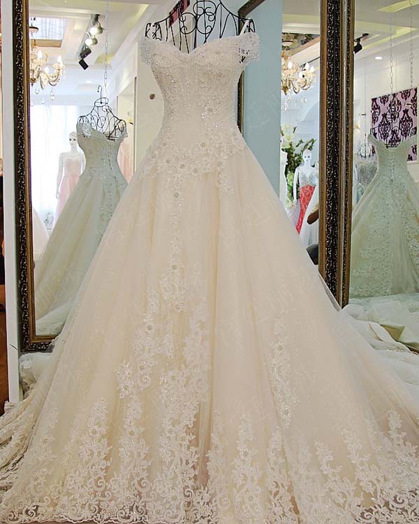 sparkly wedding ball gown