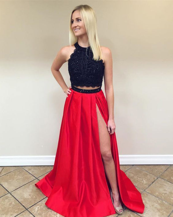 red and black prom dresses 2019