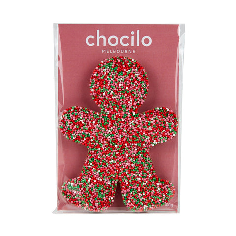A chocolate gingerbread man Secret Santa Gift Idea