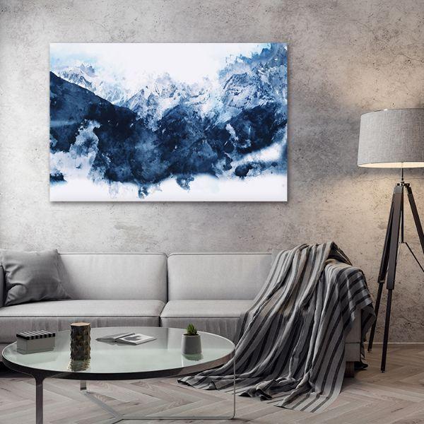 Buy Blue Mountains Abstract Canvas Wall Art Online Canvasx Net