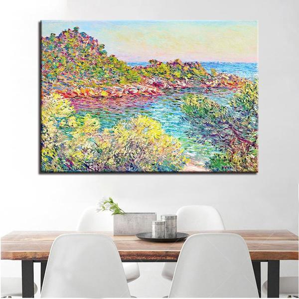 Landscape Near Monte Carlo By Claude Monet Canvas Print Wall Art Canvasx Net