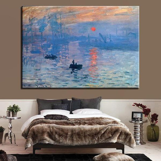 Impression, Sunrise By Claude Monet Canvas Wall Art Print – canvasx.net
