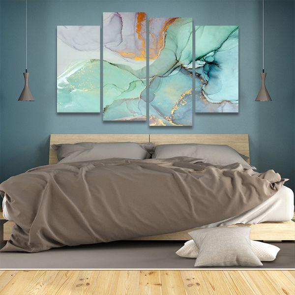 Get Cool Calming 4 Panels Abstract Canvas Wall Art – canvasx.net