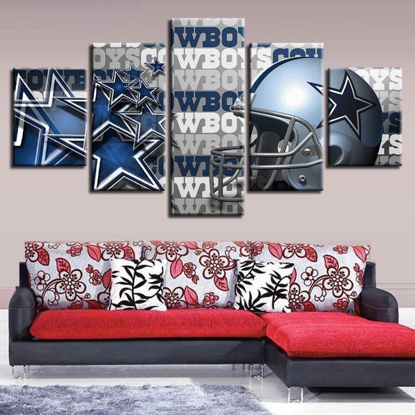 Dallas Cowboys Football Canvas Wall Art