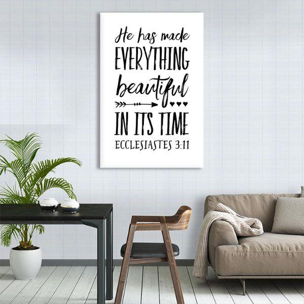 Buy Ecclesiastes 3 11 Verse Canvas Wall Art Online Canvasx Net