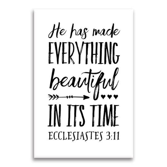 Buy Ecclesiastes 3:11 Verse Canvas Wall Art Online ...