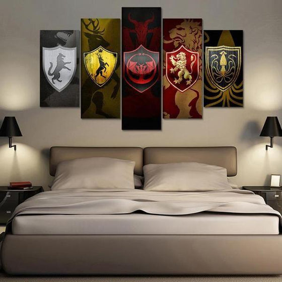 Game Of Thrones Inspired Graphic Canvas Wall Art