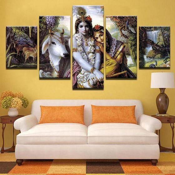 Krishna Radha Limited Edition Canvas Wall Art Canvasx Net