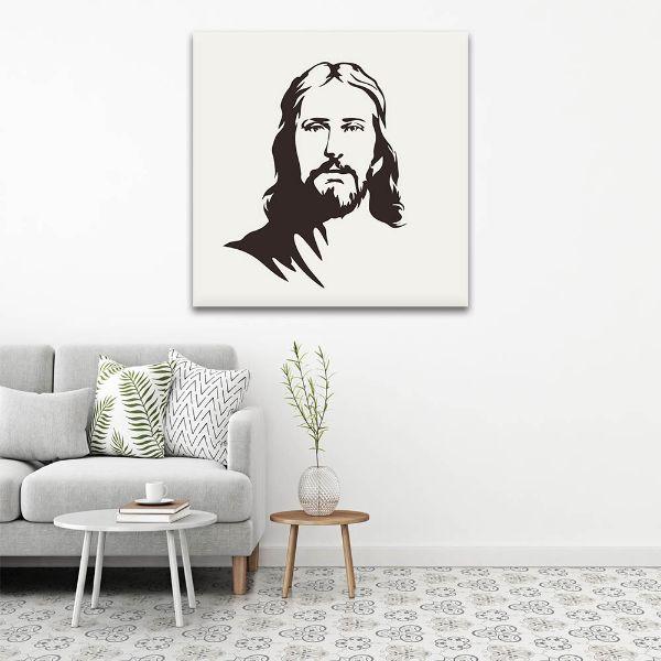 Buy Holy Jesus Face 1 Panel Canvas Wall Art Online – canvasx.net