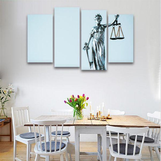 Lady Justice Canvas Wall Art Dining Room