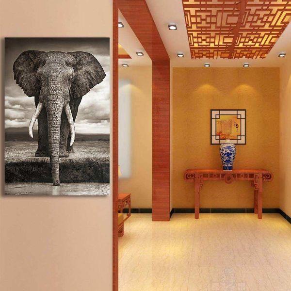 Large Elephant Canvas Wall Art | Animal Wall Decor – canvasx.net