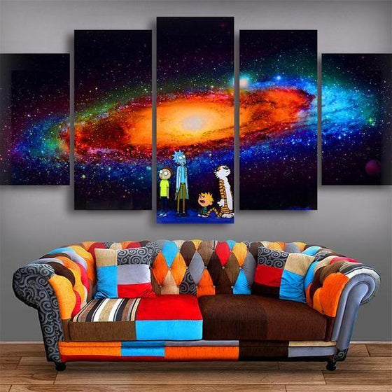 Rick & Morty Inspired Solar System Canvas Wall Art – canvasx.net