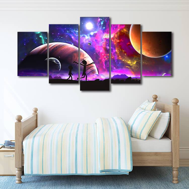 Rick & Morty Inspired Universe Canvas Wall Art – canvasx.net