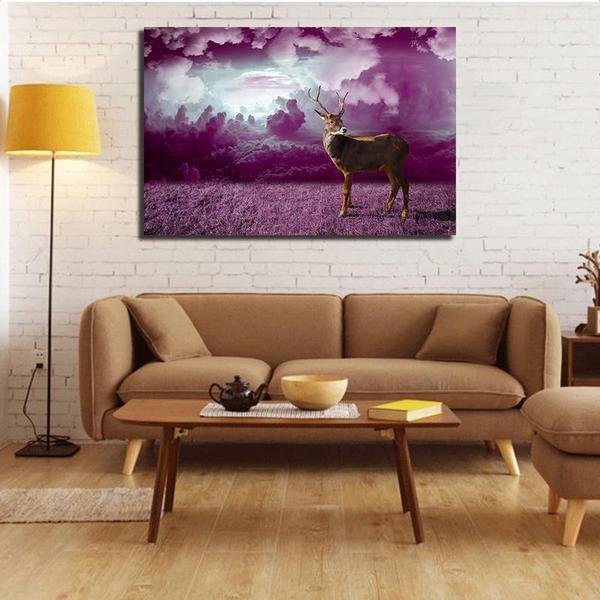 Cool Scenic Landscape Wild Deer Animal Canvas Wall Art Canvasx Net