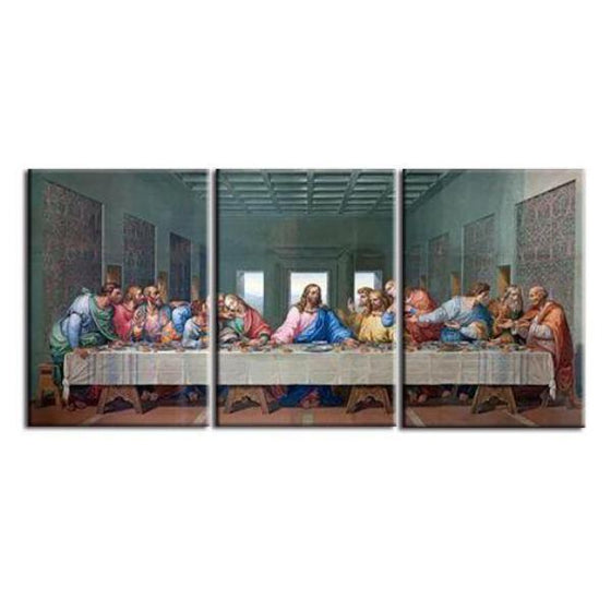 The Last Supper 3 Panels Canvas Wall Art – canvasx.net