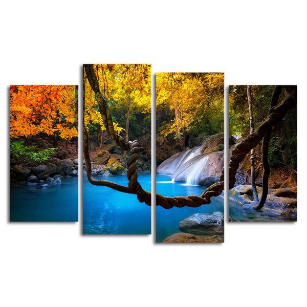 Shop Tropical Paradise 4 Panels Canvas Wall Art Canvasx Net