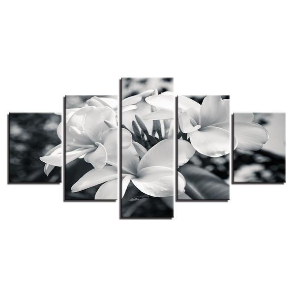 Black And White Flower Plant Canvas Wall Art Floral Wall Decor Canvasx Net