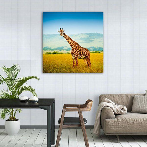 Shop Wild Giraffe In Kenya  Canvas Wall Art  Online 