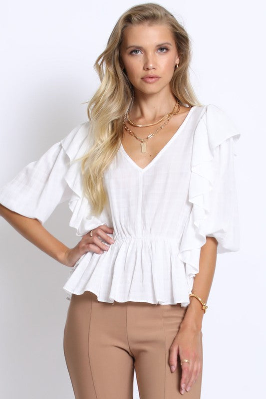 Ready For It Ruffle Blouse Top