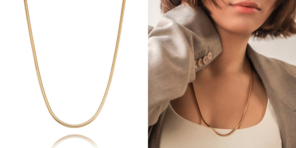 5 Gold Snake Chain Necklaces You Need In Your Jewelry Box