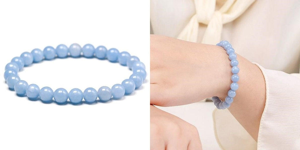 Angelite yoga bracelet