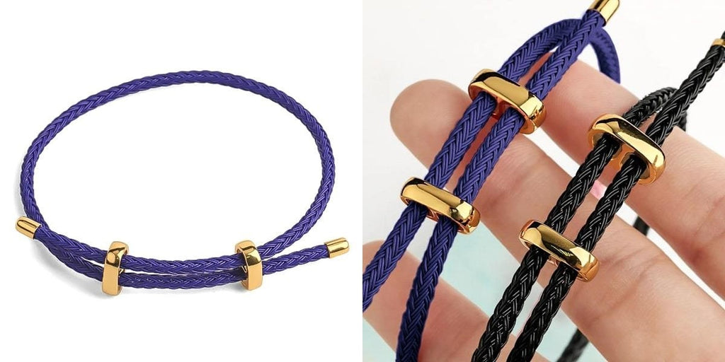 Blue elegant rope bracelet