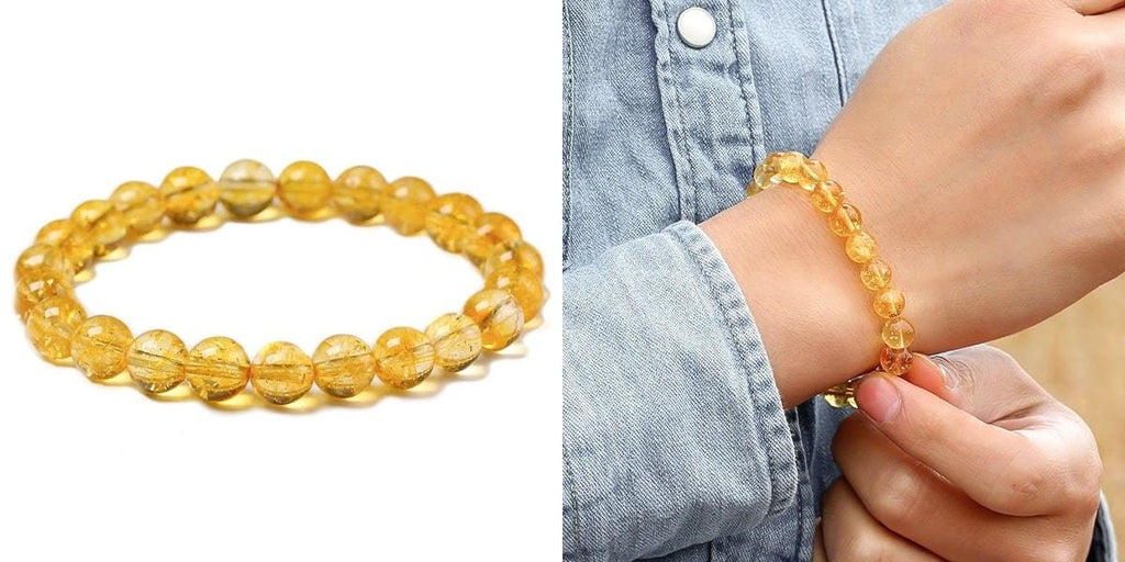 Citrine yoga bracelet