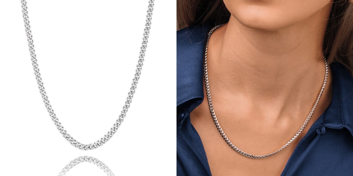 4mm LIGHTWEIGHT 925 Sterling Silver Curb Chain Necklace — WE ARE ALL SMITH