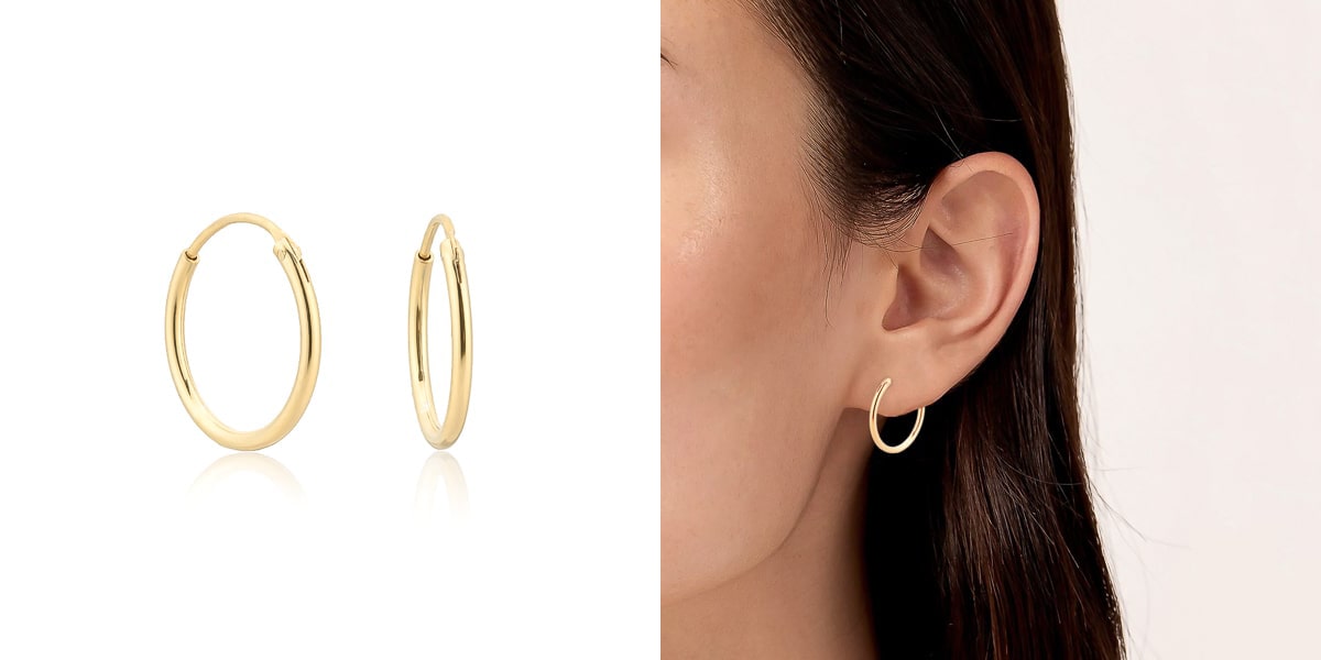 Classic gold hoops