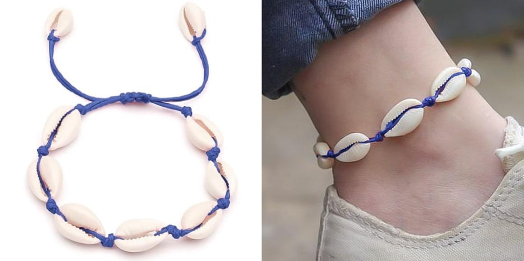 Colorful Cowrie Shell Anklet