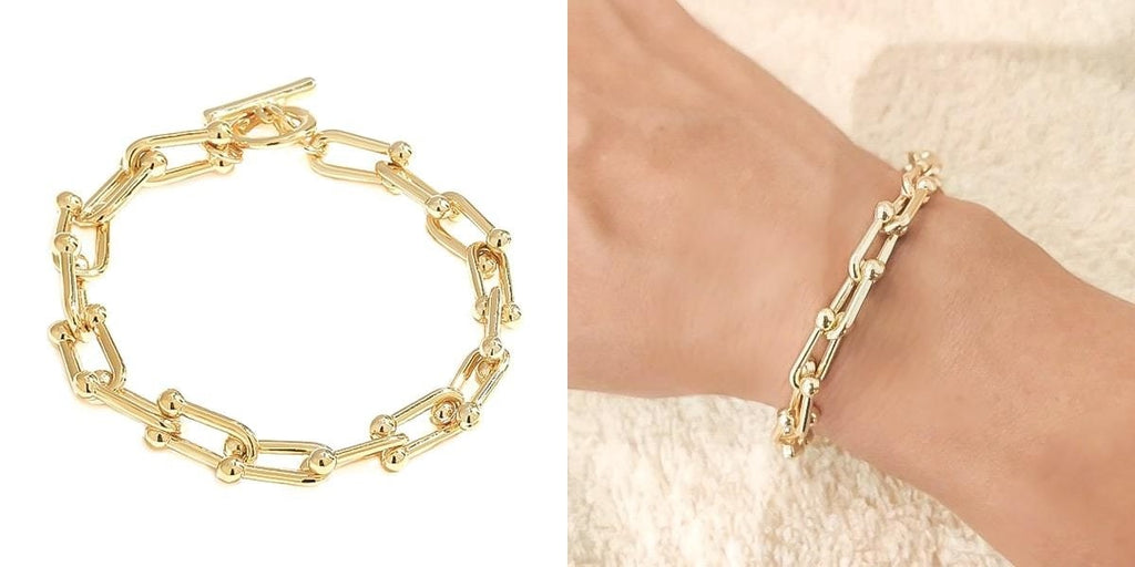 Designer link chain bracelet for her