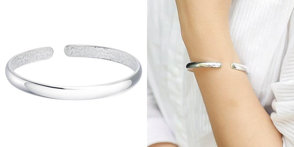 Fine silver cuff bracelet