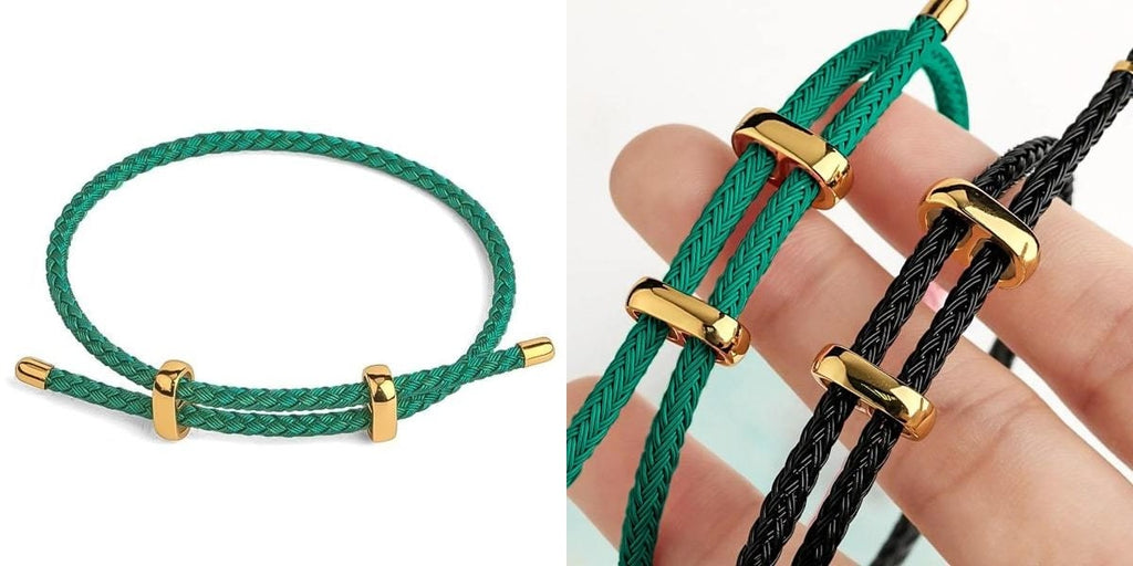 Green elegant rope bracelet