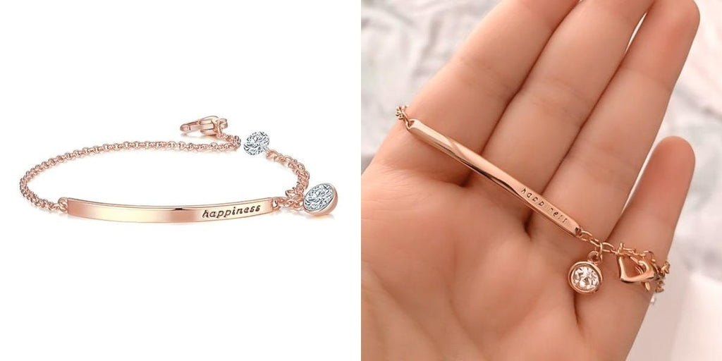 Happiness crystal bracelet for her