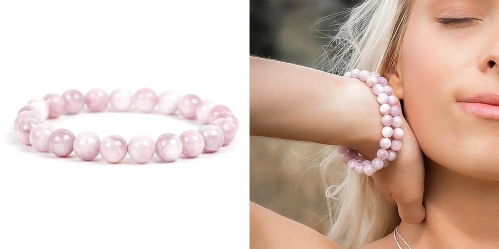 Buy Rose Quartz & Turkish Evil Eye Bracelet Online in India - Mypoojabox.in