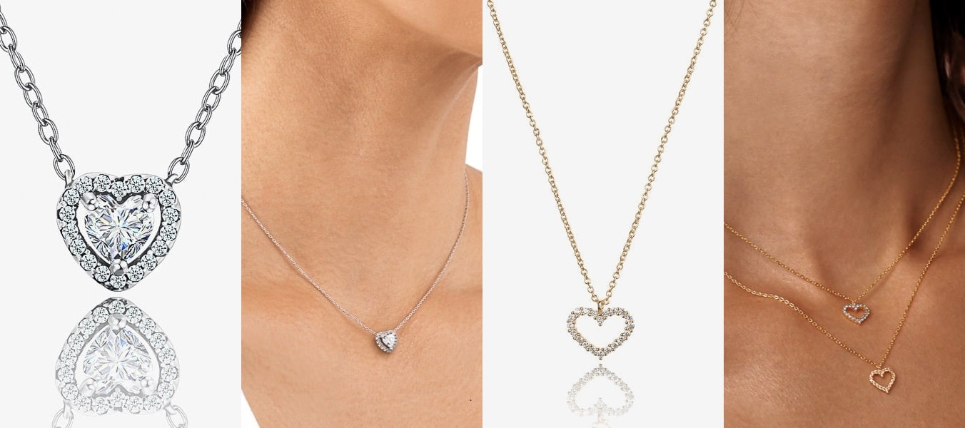 Heart pendants that symbolize love
