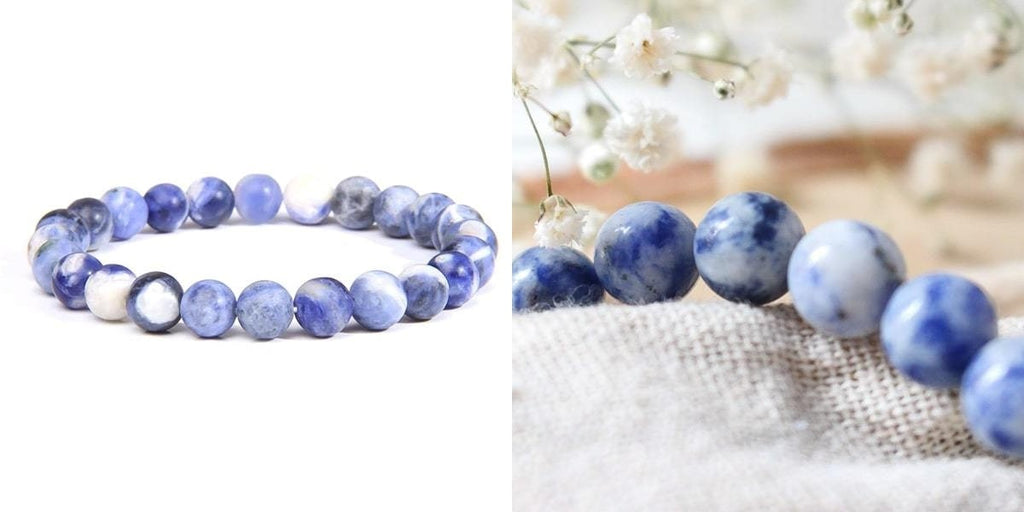 Light sky blue Sodalite bracelet